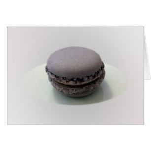 en mauve macaron hälsningskort