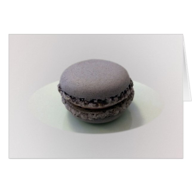 en mauve macaron hälsningskort (Framsidan Horizontal)