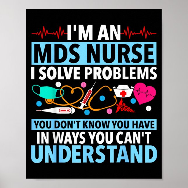 En Mds Sjuksköterska Löser Problem Du Inte Vet Att Poster (Framsidan)