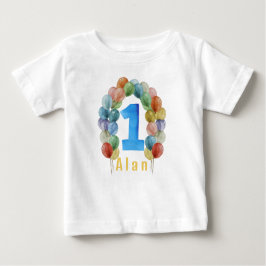 En med ballongsöt baby Tshirt T Shirt
