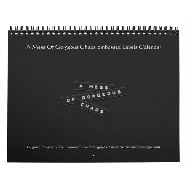En  med fantastiska chaosembolerade etiketter kalender (Omslag)