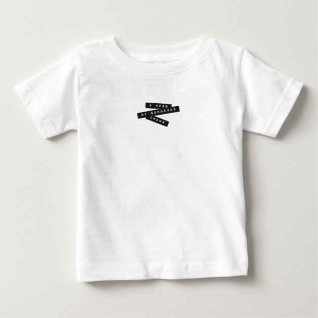 En  med fantastiska chaosembolerade etiketter t shirt (Framsida)