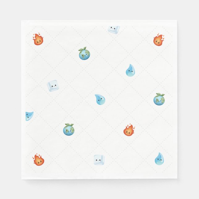 En med Inslag första födelsedag Pappersservett (Framsidan)