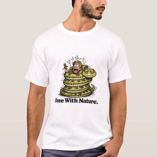 En med naturen t shirt (Framsida)