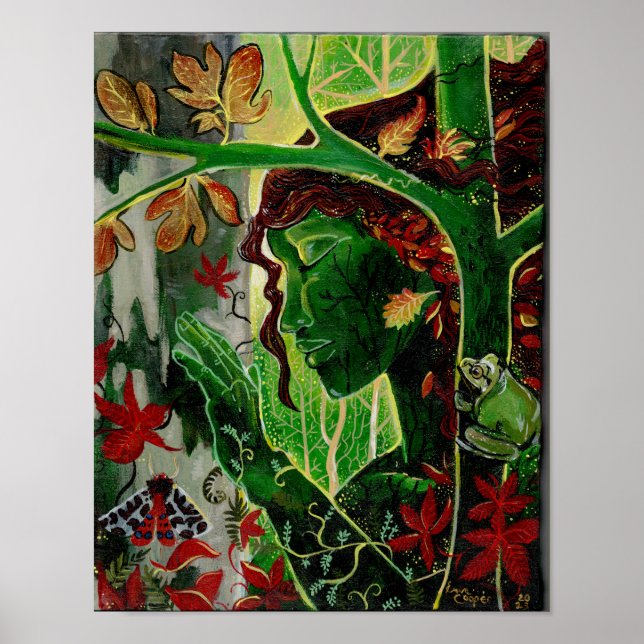 En med Träd Dryad Poster (Framsidan)