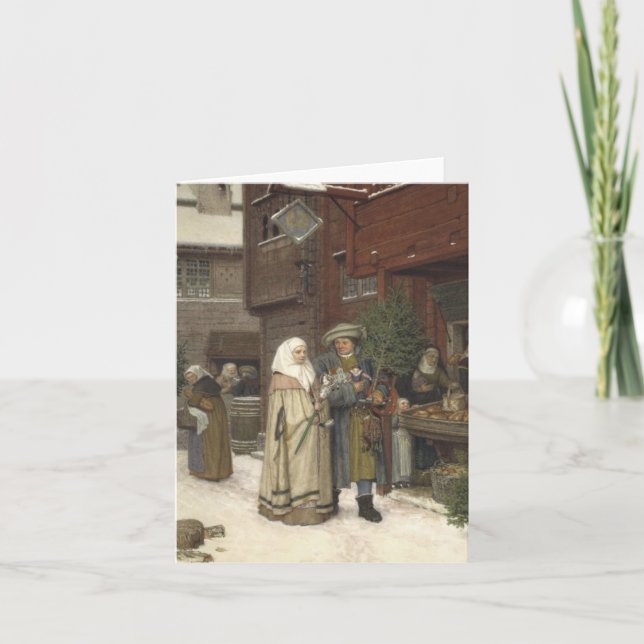 En medeltida jul kort (Framsida)