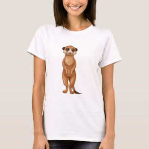 En meerkat-tecknad t shirt