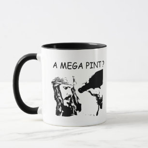 En Mega Pint? Jhonny och Amber Meme Coffee Mugg