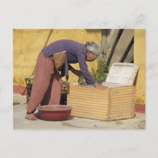 En melange i färg vykort