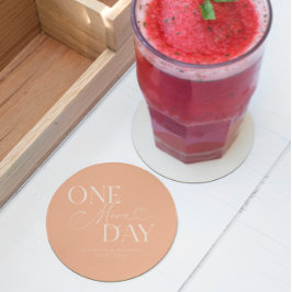 En mer daglig Bröllop-repetitionsfack Underlägg Papper Rund