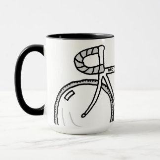 En mer få/en bil mindre mugg för bilcykelkaffe