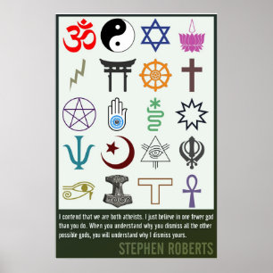 En mer få gud Stephen Roberts Poster