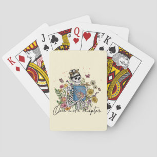 En mer kapitel-Blommigt-skelett Casinokort