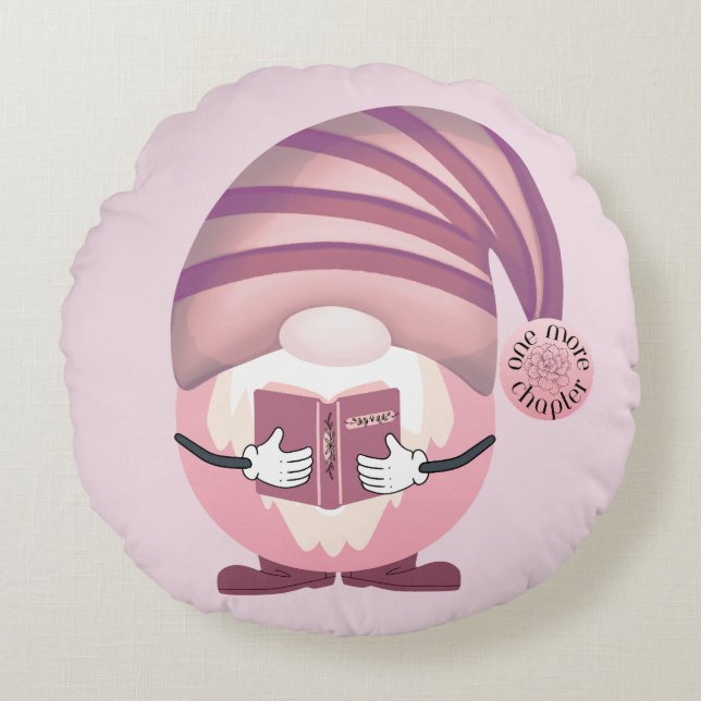 En mer kapitel Gnome Rund Kudde (Framsidan)