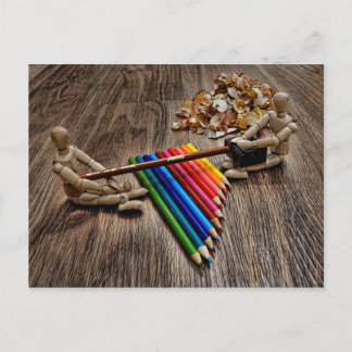 En mer och vi går hastigt grepp något kaffe vykort