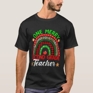 En Merry 2:n Klass-lärare Leopard Rainbow Kristus T Shirt