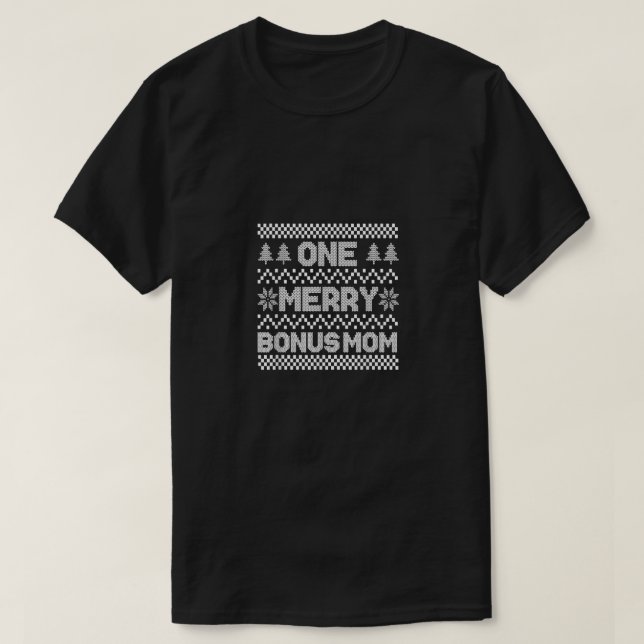 En Merry Bonus Mamma Ugly jul Sweater-familj T Shirt (Design framsida)