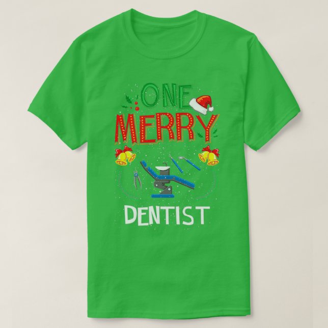 En Merry Dentist Dental Doktor Ugly jul Swe T Shirt (Design framsida)