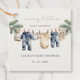 En Merry Little Baby Shower jul Shower Gåvor Etiketter