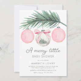 En Merry Little Baby Shower | Juldusch Inbjudningar