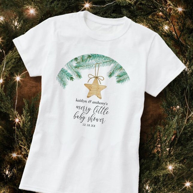 En Merry Little Baby Shower T Shirt (Skapare uppladdad)
