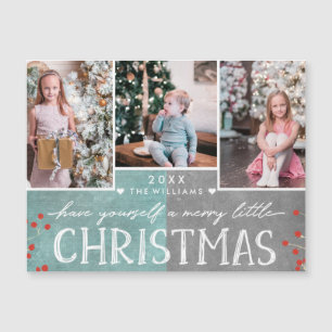 En Merry Little jul Family Photo Collage