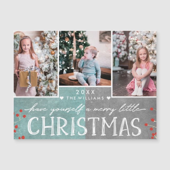 En Merry Little jul Family Photo Collage (Framsida)