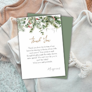 En Merry Little Vinter Baby Shower - tackkort Tack Kort