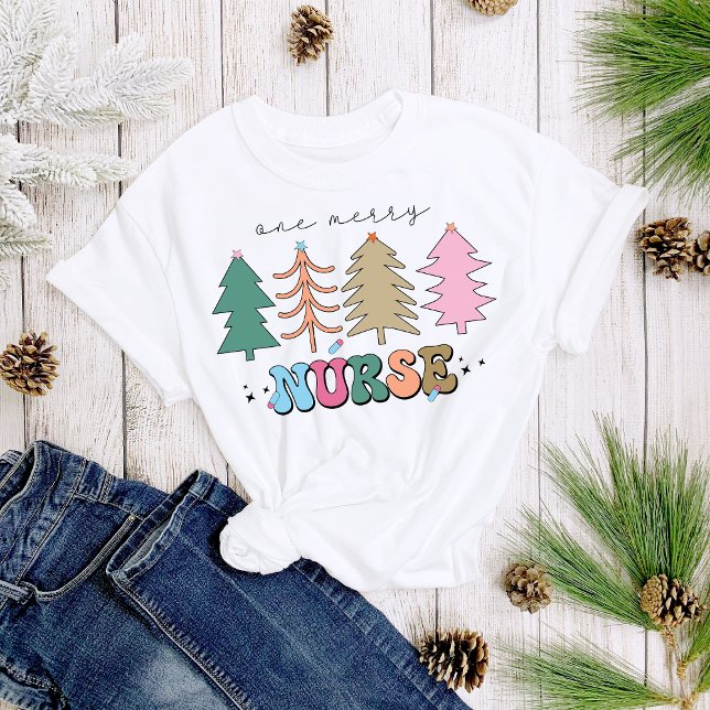 En Merry Nurse Roligt Jul Kvinnor T Shirt (Skapare uppladdad)