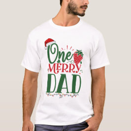 En Merry Pappa-familj matchar jul T Shirt