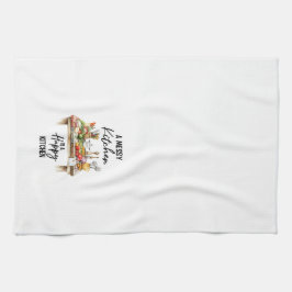 En Messy Kitchen är en Lycklig Kitchen Kökshandduk