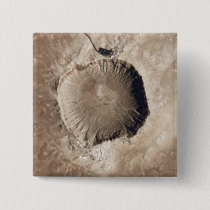 En meteorite får effekt krater knapp