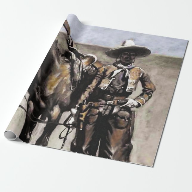 En mexikansk buccaro i Texas av Frederic Remington Presentpapper (Utrullad)