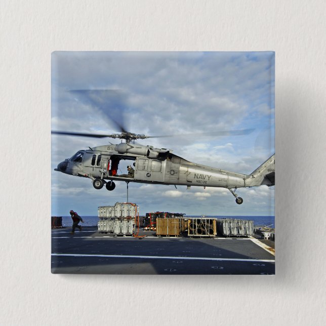 En MH-60S Seahawk förbereds för att leverera ammun Knapp (Framsida)