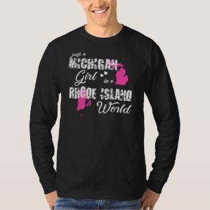En Michigan-flicka i en rh T Shirt