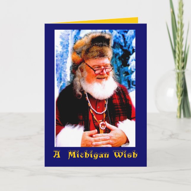 En Michigan julWish Helgkort (Framsida)