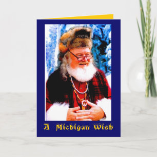 En Michigan julWish Helgkort