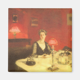 En middag Bord i natt av John Singer Sargent Magnet