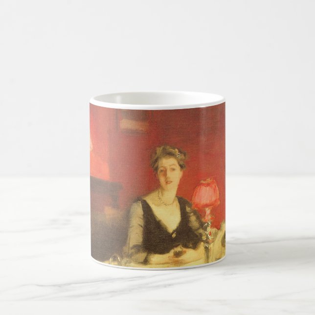 En middagsbords vid natt av John Singer Sargent Kaffemugg (Center)