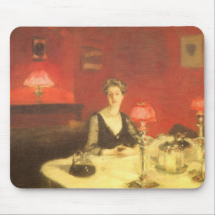 En middagsbords vid natt av John Singer Sargent Musmatta