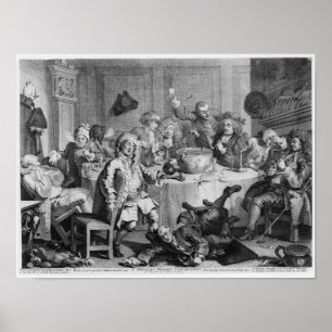 En midnatt modern konversation poster