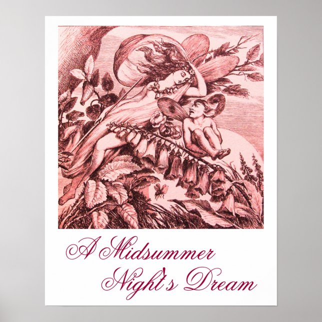 EN MIDSOMMARNATTENS DRÖM / FE TITANIA POSTER (Framsidan)
