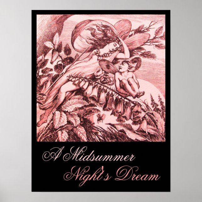 EN MIDSOMMMMÖRNKÅGENS DREAM/FAIRY TITANIA POSTER (Framsidan)