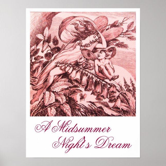 EN MIDSOMMMMÖRNKÅGENS DREAM/FAIRY TITANIA POSTER (Framsidan)