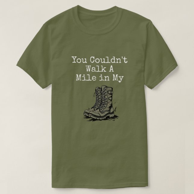 "En mil i mina stövlar" T Shirt (Design framsida)