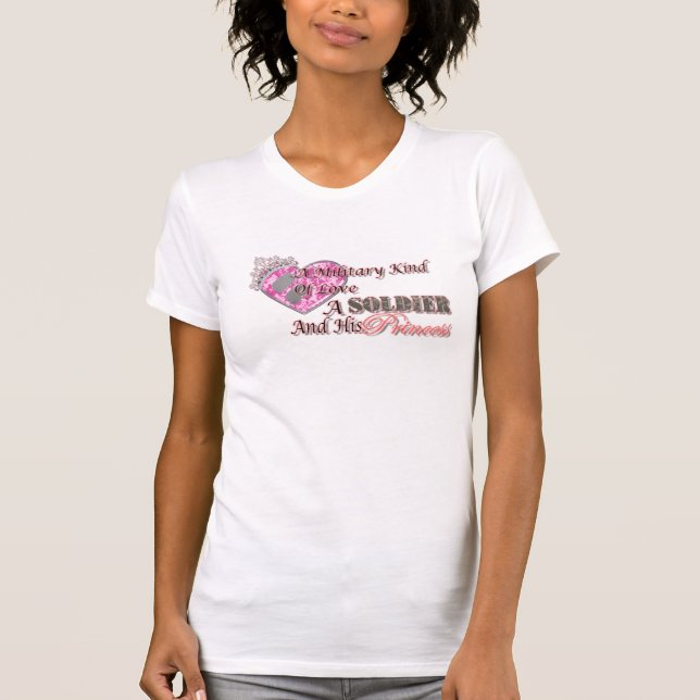 En militär sort av kärlek (FÖR JÄRNEK) T-shirt (Framsida)