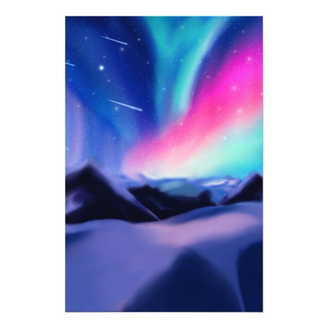 En miljon Aurora Dreams Photo Print Fototryck (Framsidan)