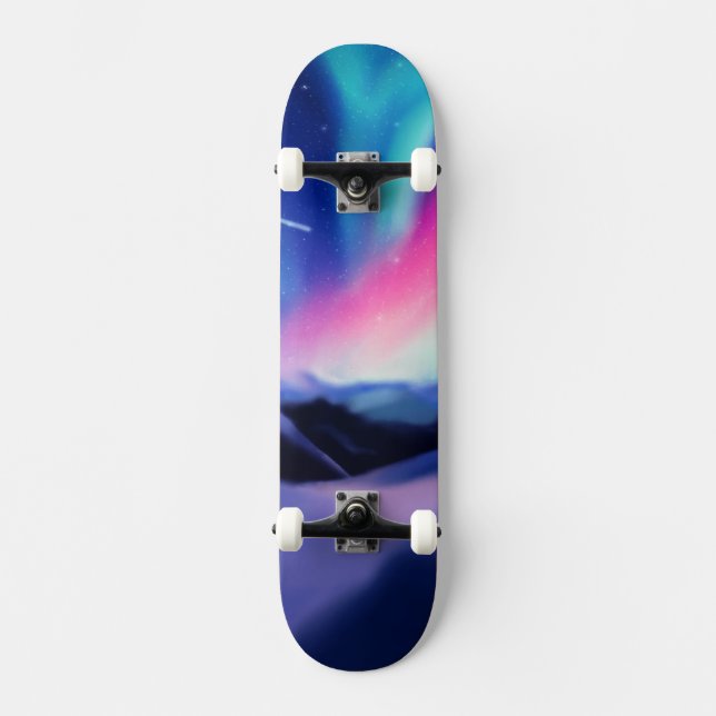 En miljon drömmar - Auroran Borealis Mini Skateboard Bräda 18,5 Cm (Framsida)
