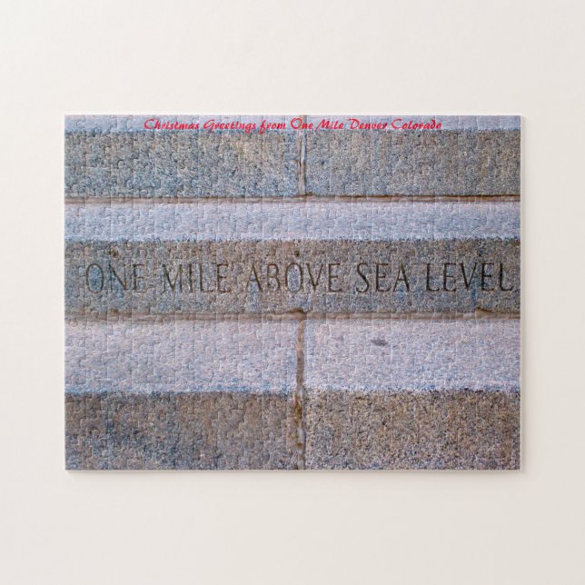 En miljon hög Denver.julhälsningar Pussel (Horisontell)