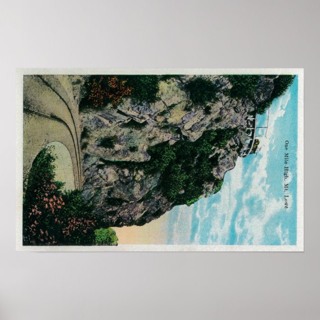 En miljon hög, vid Mt LoweMt. Lowe, CA Poster (Framsidan)